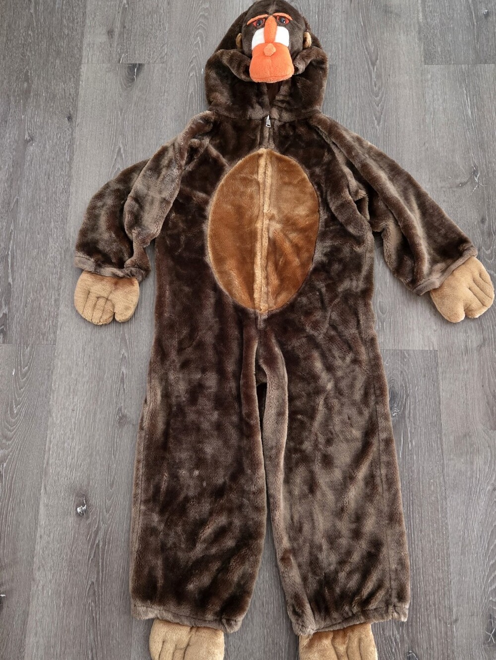 Chosun Baboon Monkey Halloween Costume Size 6/7 47” Plush Mandrill Dress Up
